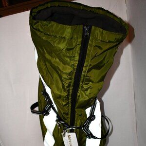 Mosucoirl Waterproof Warm Dog Coat - Reflective Fleece Winter Jacket Green 2XL,